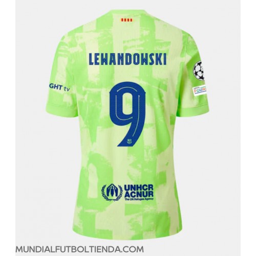 Camiseta Barcelona Robert Lewandowski #9 Tercera Equipación Replica 2024-25 mangas cortas